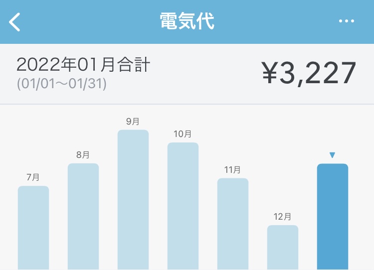 2022年1月の電気代