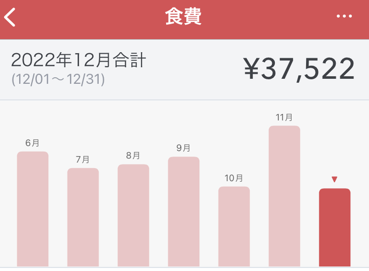 12月の食費